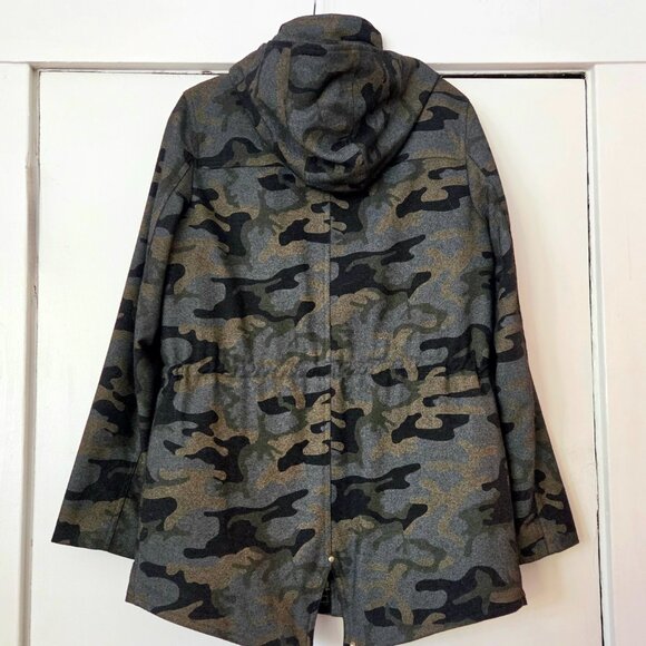 Veronica Beard Camouflage Wool Blend Utility Jacket  S8 - Picture 6 of 15